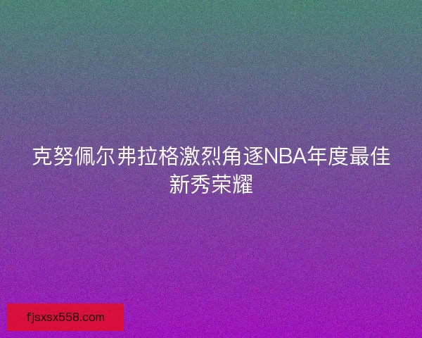 克努佩尔弗拉格激烈角逐NBA年度最佳新秀荣耀 克努佩尔弗拉格激烈角逐NBA年度最佳新秀荣耀